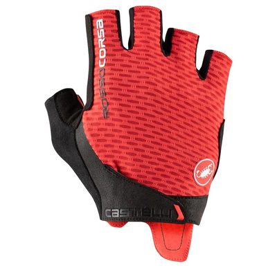 CASTELLI Rosso Corsa Pro V 手套 緩震 半指