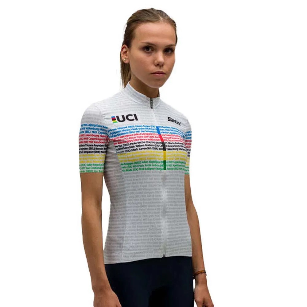 SANTINI Uci Champion Short S 車衣 透氣 舒適 正品歐洲代購 [138193013]