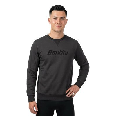 SANTINI Logo 大學T 棉質 防皺 舒適 休閒 休閒 棉