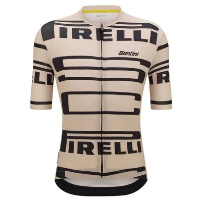 SANTINI Pirelli Short Sleeve 車衣 彈性 透氣 正品歐洲代購 [140893110]