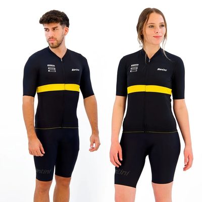 SANTINI Pirelli Short Sleeve 車衣 彈性 透氣 正品歐洲代購 [140893111]