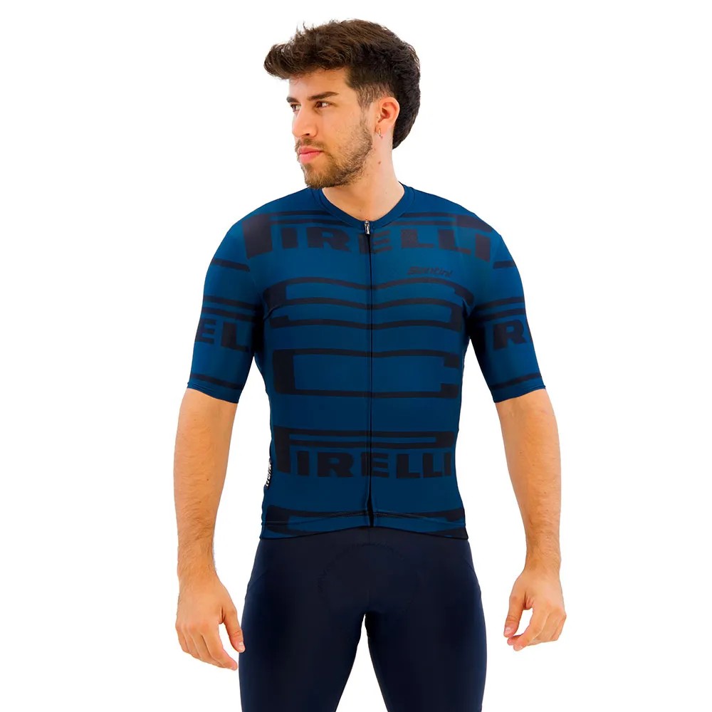 SANTINI Pirelli Short Sleeve 車衣 彈性 透氣 正品歐洲代購 [140893113]