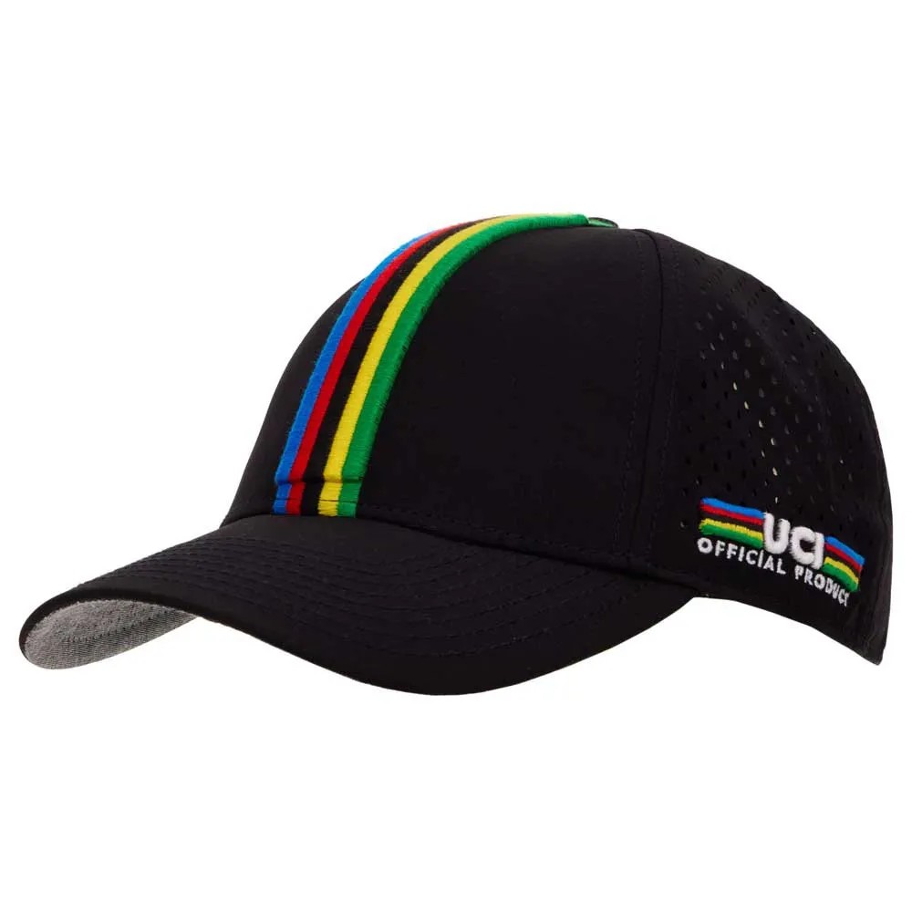SANTINI Uci World Champion 棒球帽 彩虹條紋 官方正品 正品歐洲代購 [140911097]