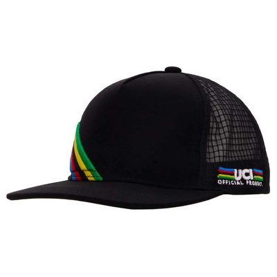 SANTINI Uci World Champion 棒球帽 彩虹條紋 官方裝備 正品歐洲代購 [140911107]