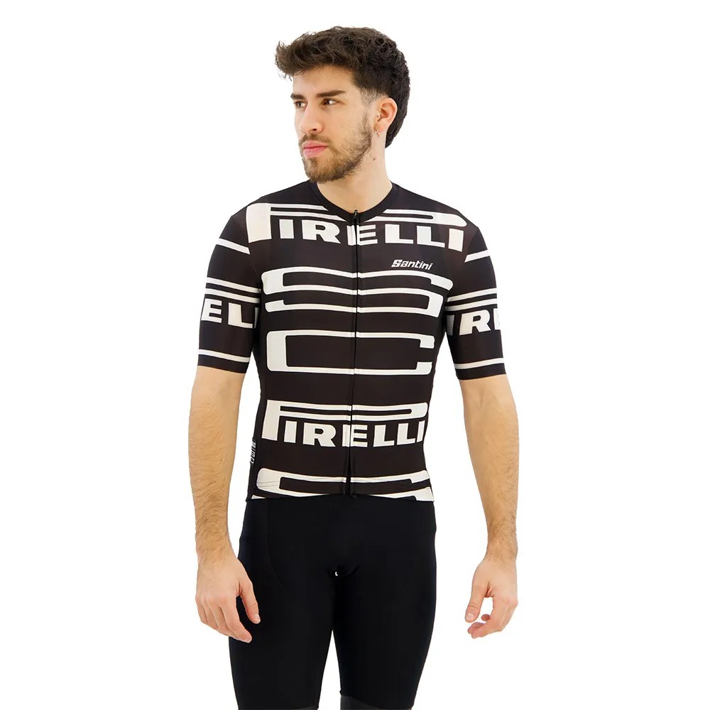 SANTINI Pirelli Short Sleeve 車衣 彈性 透氣 正品歐洲代購 [141499260]