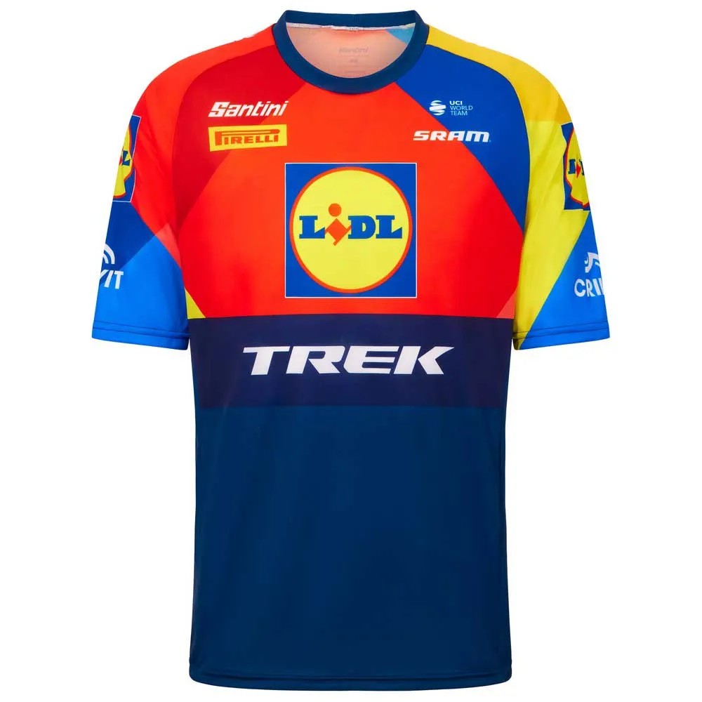 SANTINI Lidl Trek Short Slee T恤 耐磨 透氣 輕量 正品歐洲代購 [141589738]