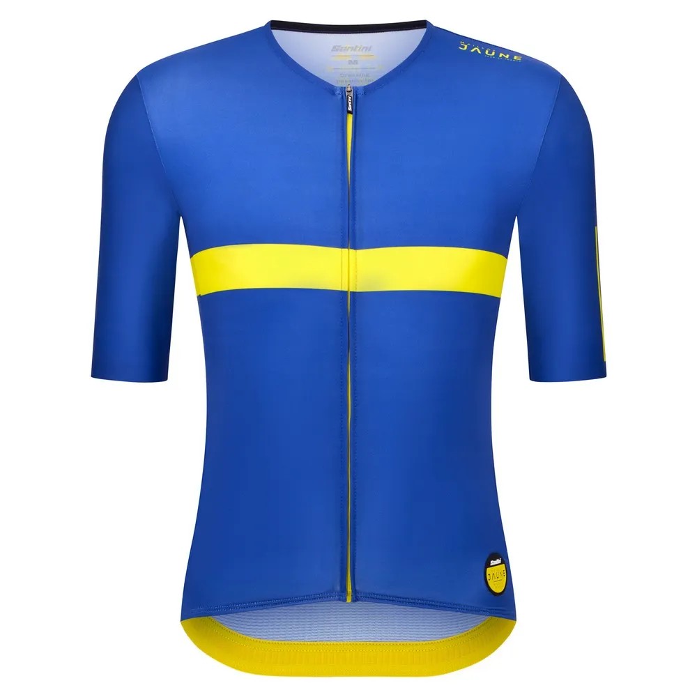 SANTINI Maillot Jaune Col Ma 車衣 彈性 透氣 防曬 正品歐洲代購 [141905936]