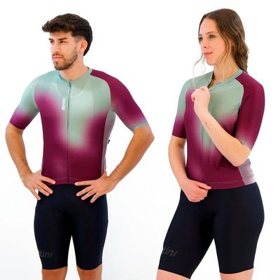 SANTINI Aura Short Sleeve 車衣 彈性 保暖 排汗 正品歐洲代購 [142168736]