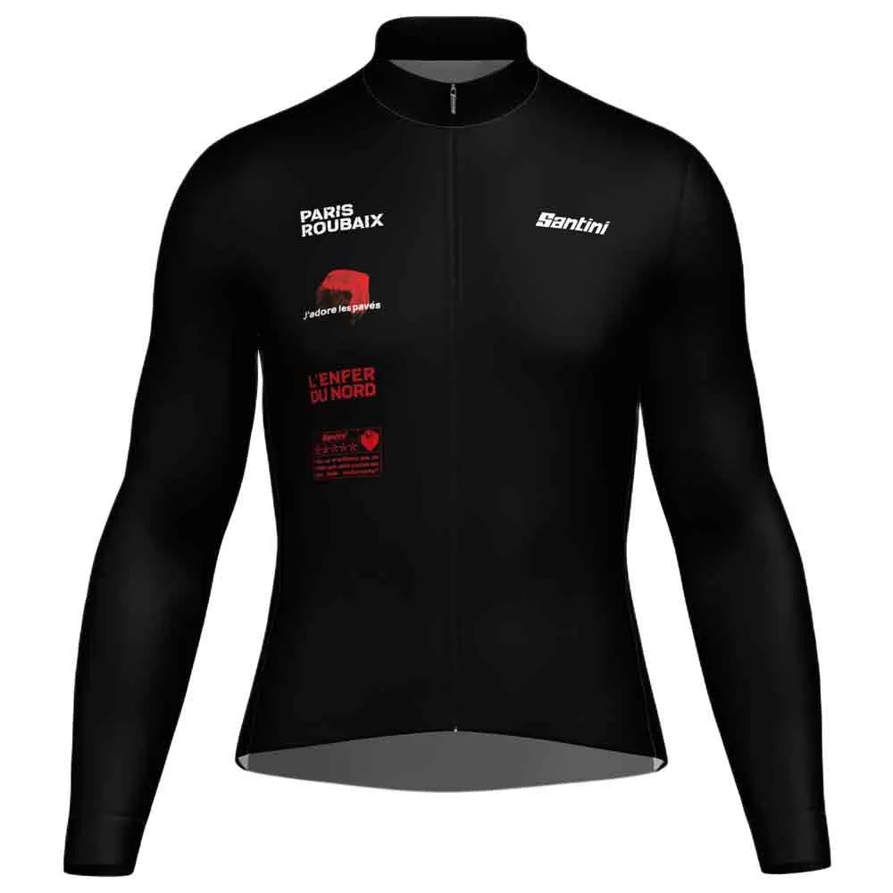 SANTINI Paris Roubaix Long S 車衣 長袖 騎行服 正品歐洲代購 [142844028]