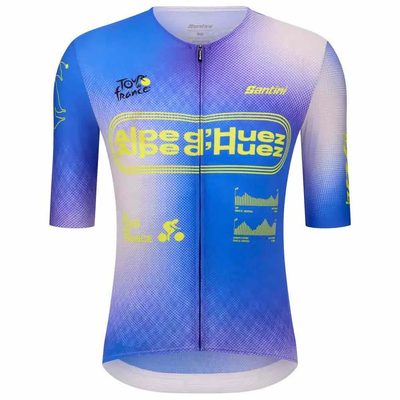 SANTINI Tdf Alpe Dhuez Short 車衣 彈性 透氣 防曬 正品歐洲代購 [142852366]