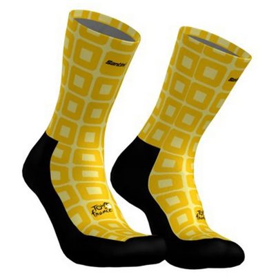 SANTINI Tdf Grand Depart Bar 車襪 透氣 輕量 舒適 正品歐洲代購 [142852379]