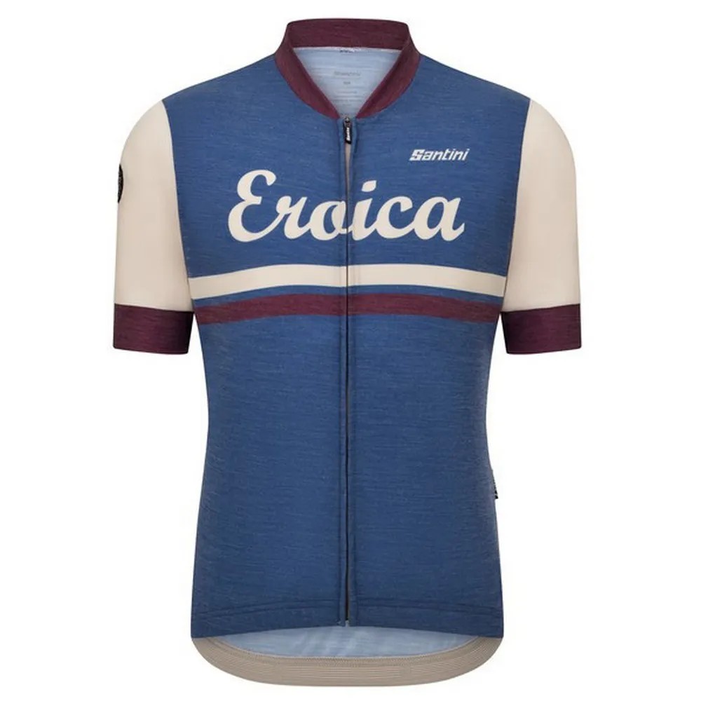 SANTINI Eroica Iris Short Sl 車衣 美麗諾羊毛 正品歐洲代購 [142959534]