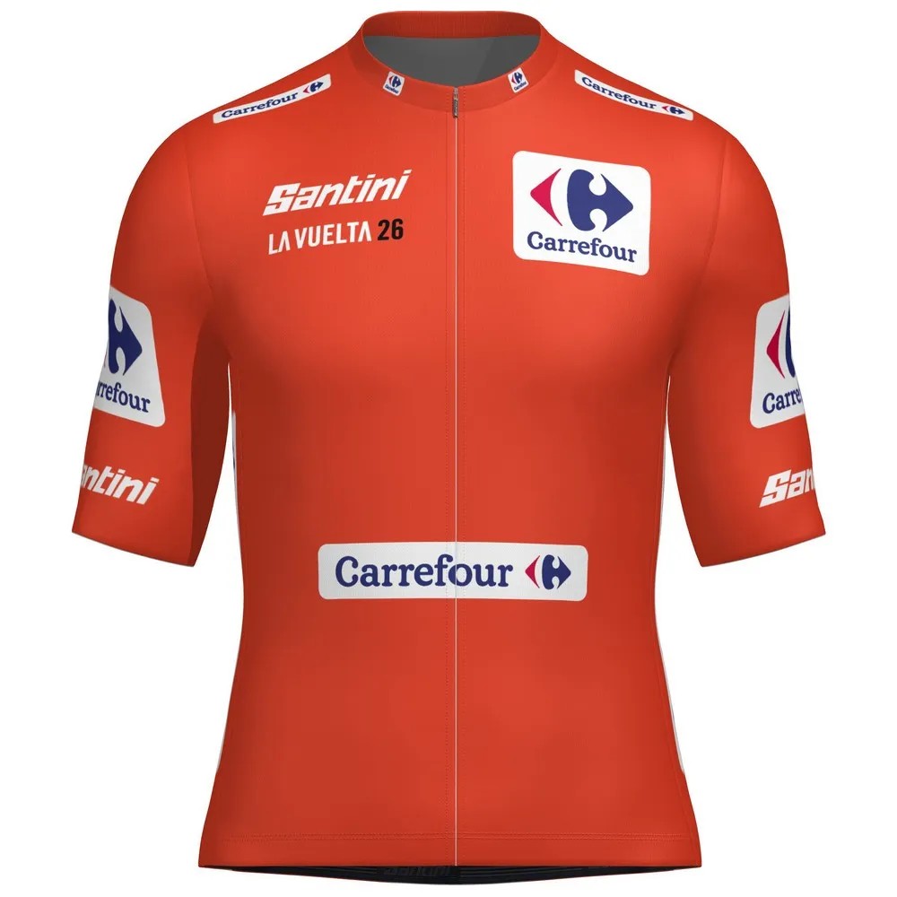 SANTINI Vuelta Red Short Sle 車衣 透氣 輕量 正品歐洲代購 [143077953]