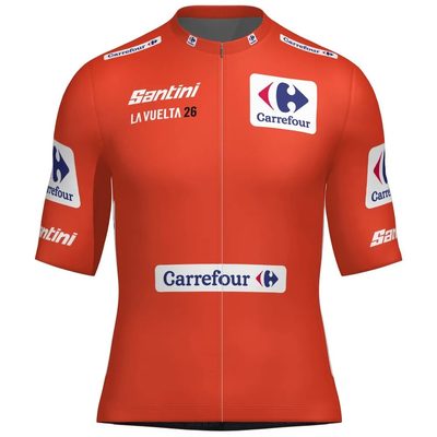SANTINI Vuelta Red Short Sle 車衣 透氣 輕量 正品歐洲代購 [143077953]