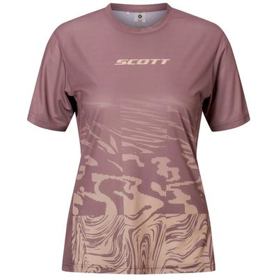 SCOTT Vertic Lt 短袖 恤 自行車用 粉紅色