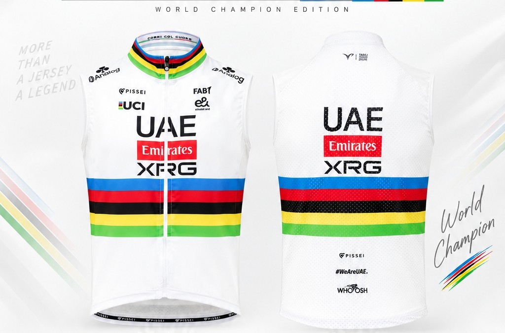 TADEJ POGACAR WORLD CHAMP REPLICA VEST波加查世界冠軍彩虹複刻騎行背心