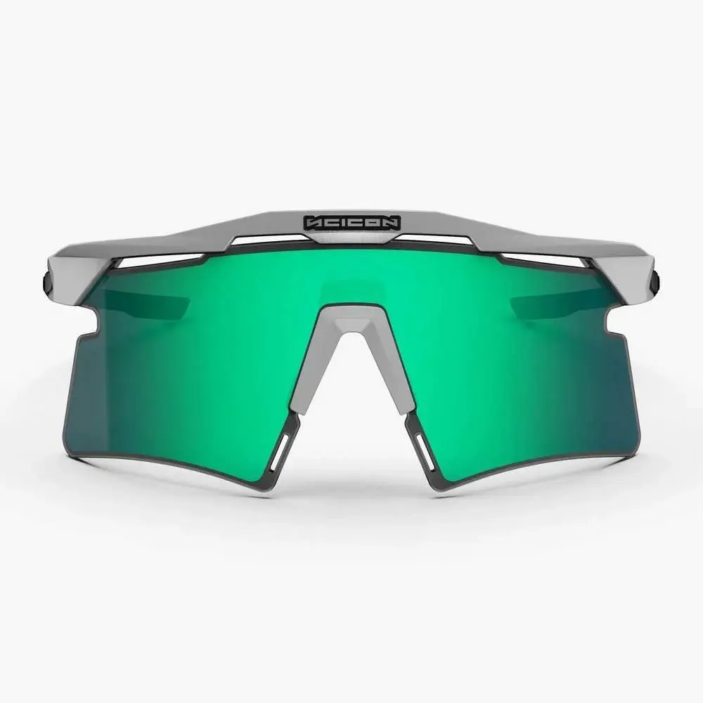 SCICON Aeroshade 2.0 Titanium 世界冠軍限定版正面，Hi-Contrast 綠鏡片